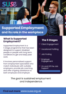 Example Supported Employment leaflet.